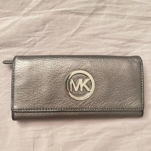 Michael Kors Metallic Silver Wallet